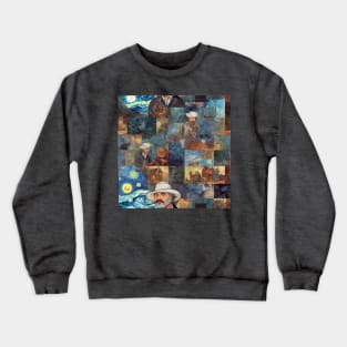 Van Gogh Paintings Mashup Crewneck Sweatshirt